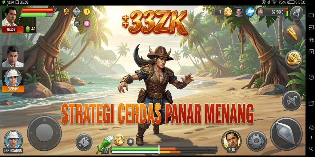 Screenshot gameplay 33ZK menunjukkan momen strategis mendebarkan.