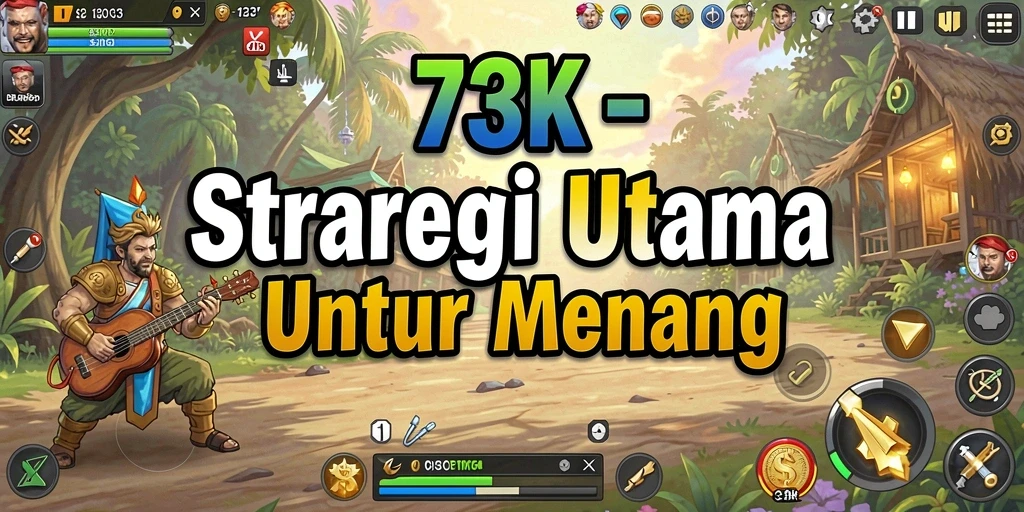 Tampilan gameplay <strong>73K</strong> yang mendebarkan dalam strategi pertempuran.