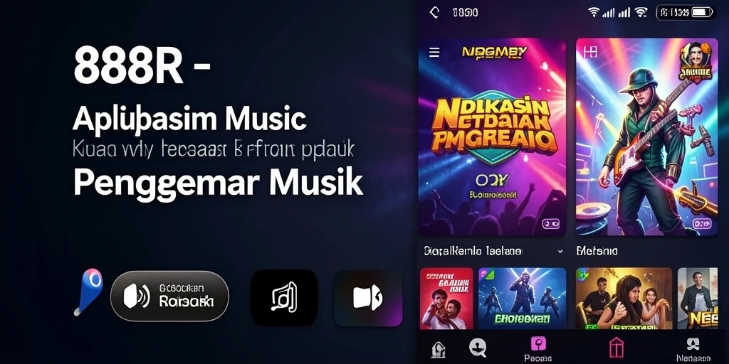 Tampilan gameplay <strong>888R</strong> yang seru dengan banyak pilihan lagu.