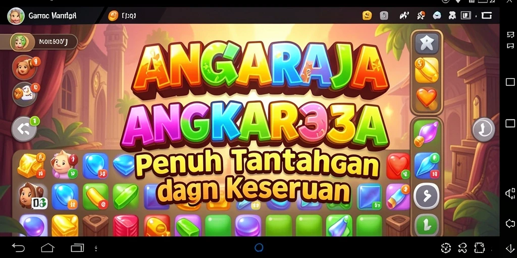 Tampilan memukau gameplay <strong>ANGKARAJA</strong> yang penuh warna.
