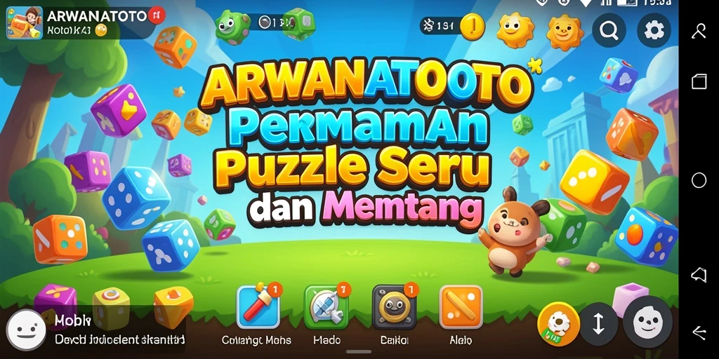 Tampilan gameplay ARWANATOTO yang penuh tantangan puzzle.