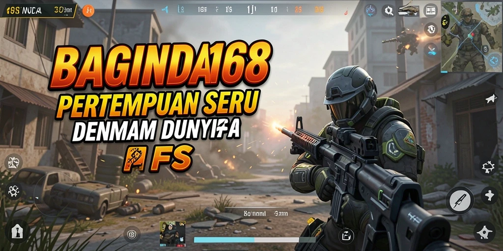 Screenshot BAGINDA168 menampilkan aksi intens dalam game FPS.