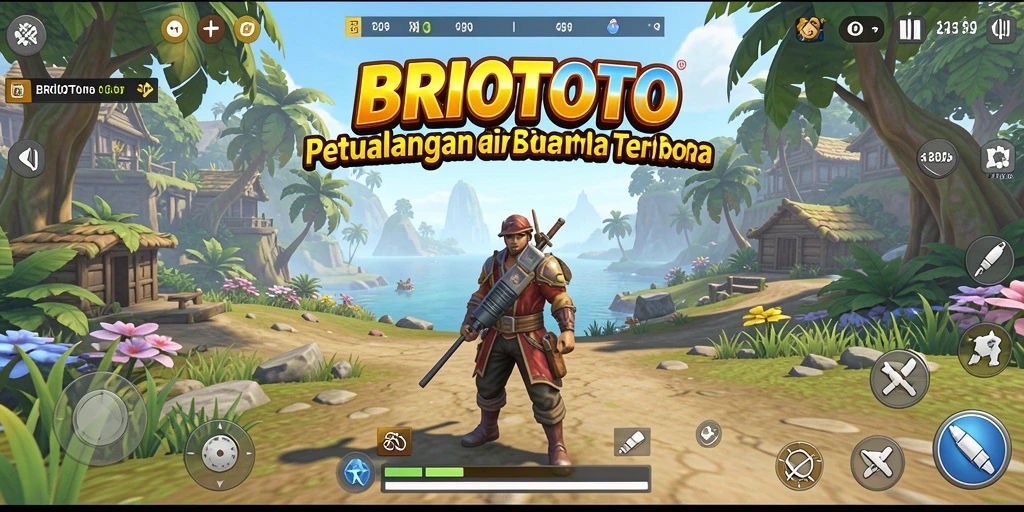 Tampilan permainan BRIOTOTO yang menakjubkan dalam dunia terbuka.