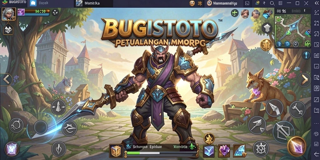 Tampilan seru gameplay BUGISTOTO yang mengajak petualangan.