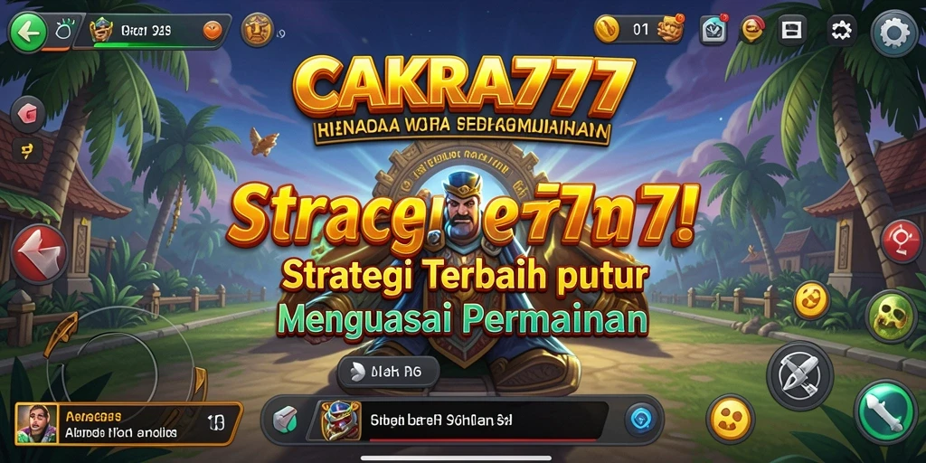 Screenshot gameplay CAKRA777 menampilkan aksi pertempuran strategi yang intens.