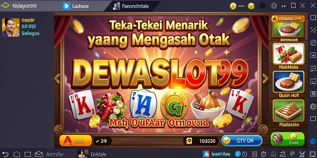 Tampilan gameplay <strong>DEWASLOT99</strong> dengan teka-teki menantang dan interaktif.