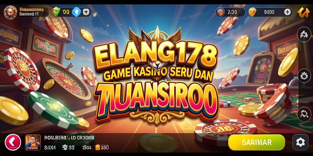 Tampilan menarik dari gameplay Kasino ELANG178 yang penuh warna.
