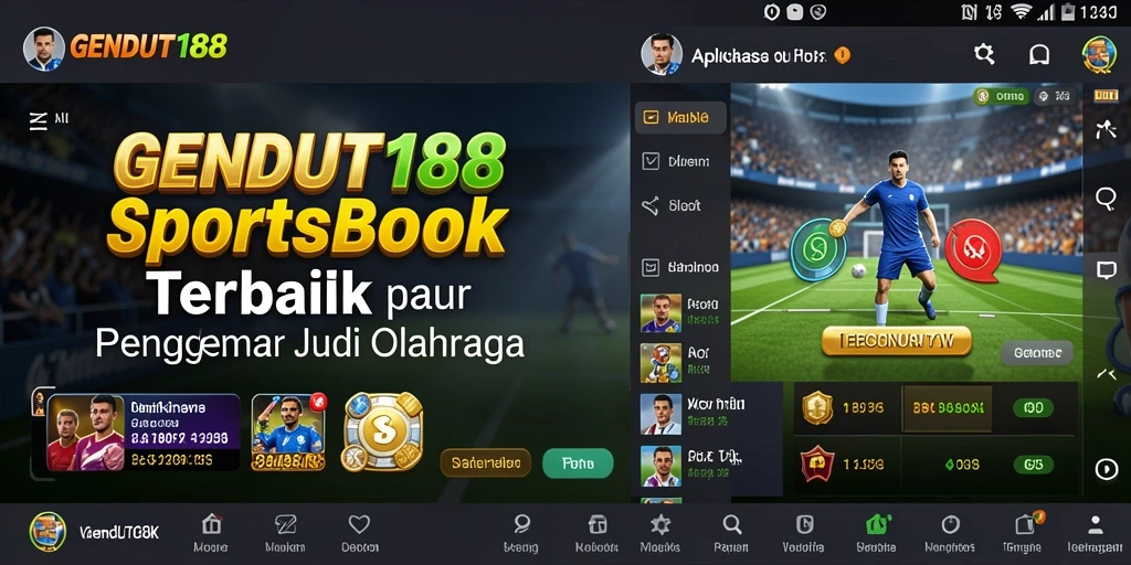 Tampilan menarik GENDUT188 saat pengguna melakukan taruhan olahraga.