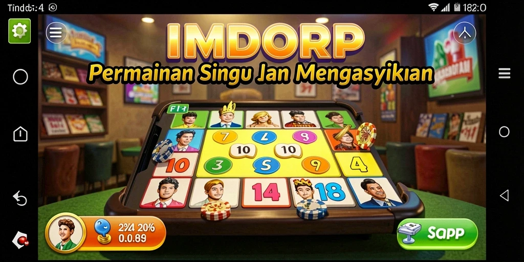 Tampilan gameplay menarik dari INDORP Bingo yang penuh warna.
