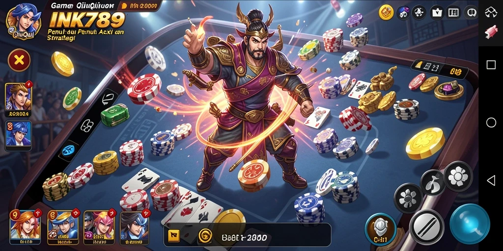 Tampilan gameplay QiuQiu yang menarik dan kompetitif.