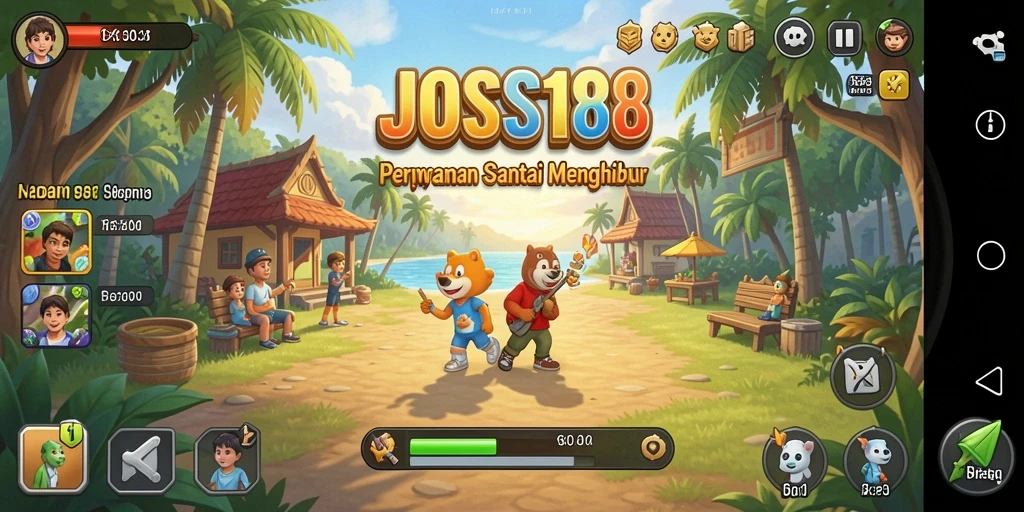 Tampilan menarik dari gameplay JOSS188 yang penuh warna.