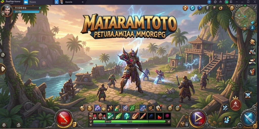 Tangkapan layar gameplay <strong>MATARAMTOTO</strong> menampilkan aksi seru dalam pertempuran MMORPG.