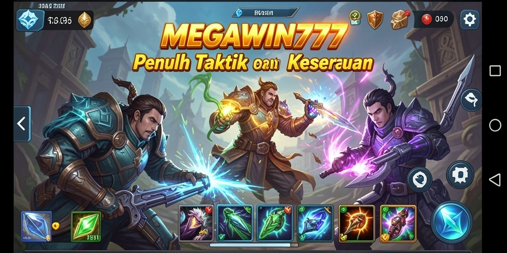 Screenshot permainan MEGAWIN777 menampilkan aksi penuh strategi dan taktik.
