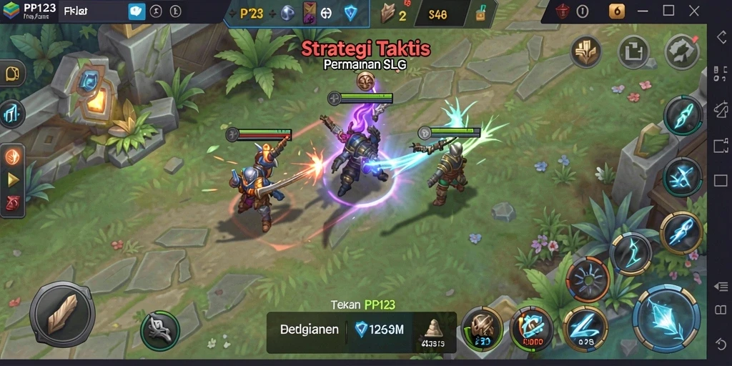 Tampilan gameplay SLG yang menarik dan interaktif.
