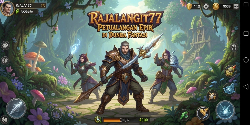 Tampilan screenshot RAJALANGIT77 menampilkan pertarungan epik dan eksplorasi dunia.