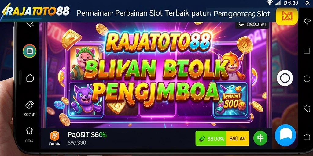 Tampilan gameplay menarik dari RAJATOTO88 yang menunjukkan keseruan permainan slot.