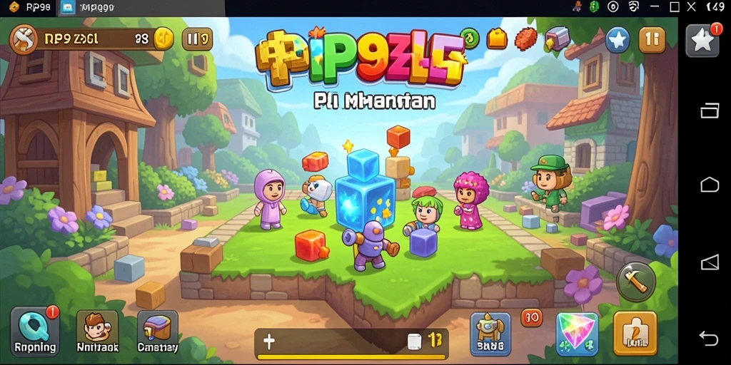 Tampilan gameplay RP99 yang penuh teka-teki menarik.
