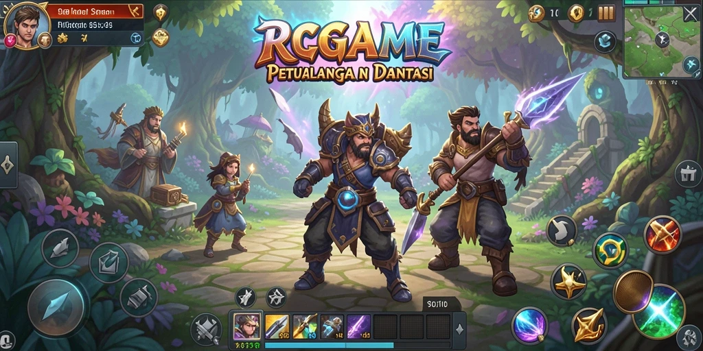 Tampilan gameplay RPGAME yang mendebarkan dan penuh aksi.