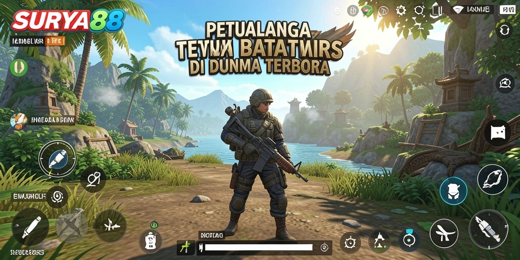 Tampilan gameplay SURYA88 yang menakjubkan di dunia terbuka.