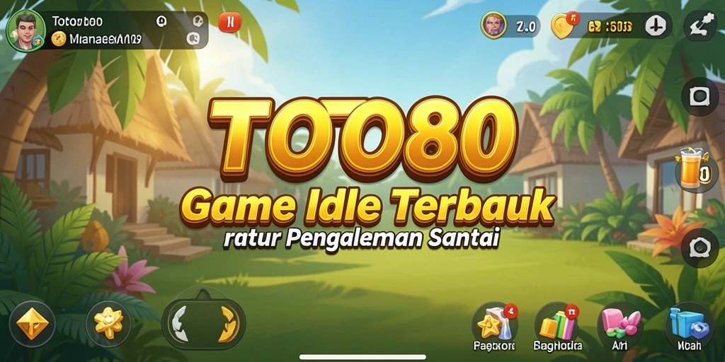Tampilan gameplay TOTO80 yang menarik dengan karakter dan level penuh warna.