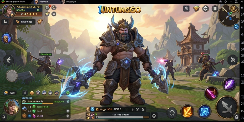 Screenshot gameplay UNTUNGGO menampilkan aksi seru dan grafis menawan.